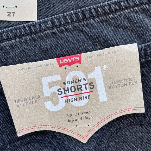 Levi’s 501 High-Rise Denim Cut Off Jean Shorts - Picture 8 of 15